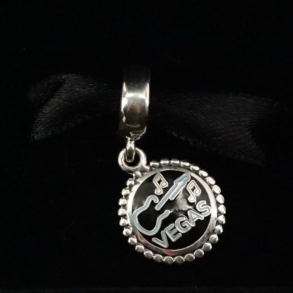 Rockin' Las Vegas Guitar Charm - Picture 1 of 4
